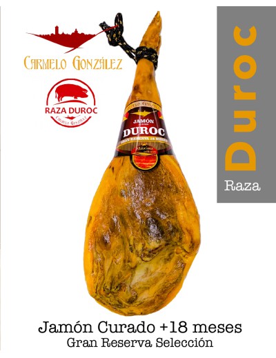 Jamón Curado Gran Reserva Seleccción Raza duroc +18 meses especial lotes y regalos 