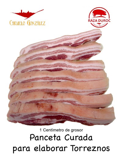 Panceta Curada para elaborar torreznos al estilo Soria