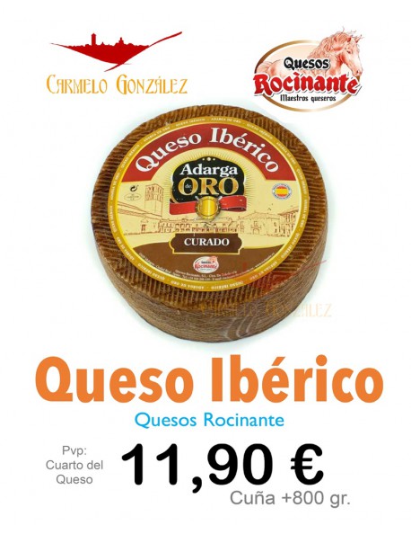 Comprar Cuarto del Queso Ibérico curado Adarga de oro