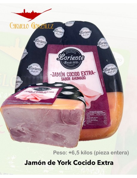 Jamón de York cocido extra Loriente fabricado por Incarlopsa