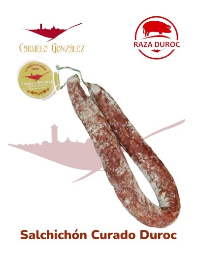 Comprar oferta de Salchichon de Toledo curado duroc no iberico tipo sarta artesanal