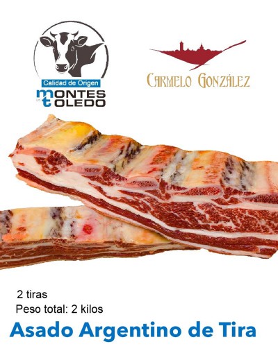 Tiras de 1 cm de Asado Argentino de Tira +1.8k