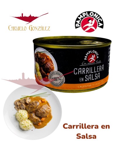 Carrillera de cerdo en salsa Pamplonica