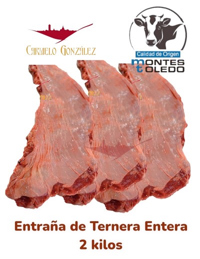 2 KILOS ENTRAÑA DE TERNERA ENTERA