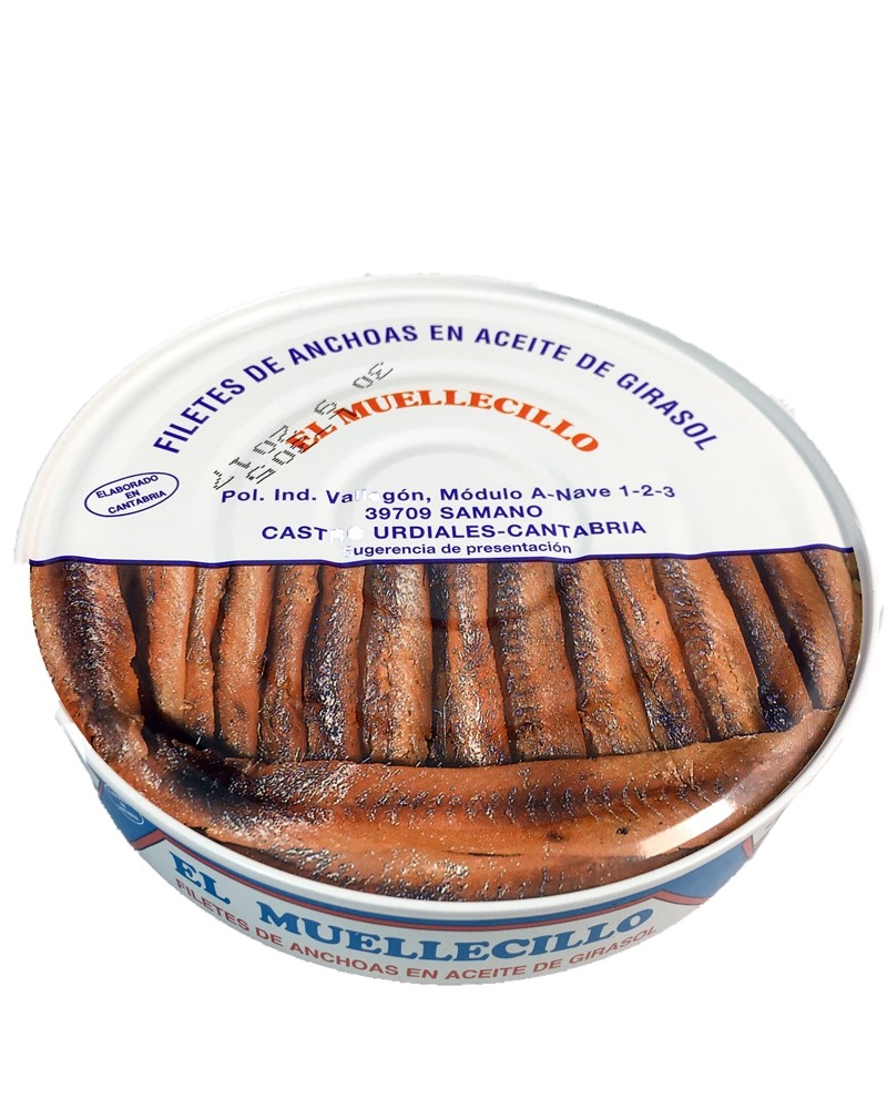 comprar Filete de Anchoas en Aceite de Girasol Muellecillo